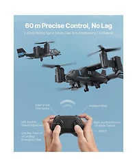 Sevorley Rc Helicopter, 2.4GHz Remote Control Plane with Gyro for Beginners, Wing Lights