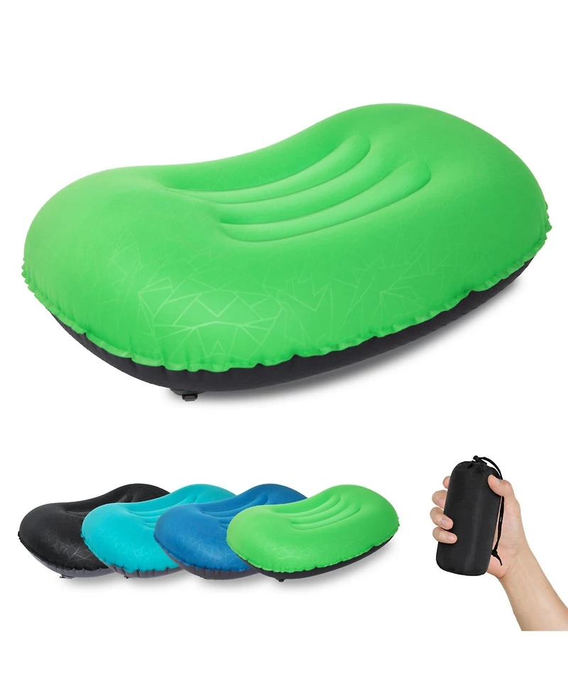 Piscifun Ultralight 90g Inflatable Camping Pillow Ergonomic Support Waterproof Leak Proof Portable Travel