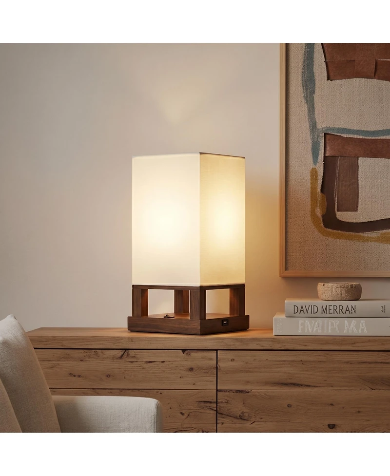 Maxwell Table Modern Led Nightstand Lamp with Usb Port (14"), Bulb Included