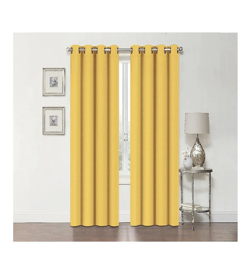 Kate Aurora 2 Pieces Blackout Grommet Thermal Window Curtain Panels