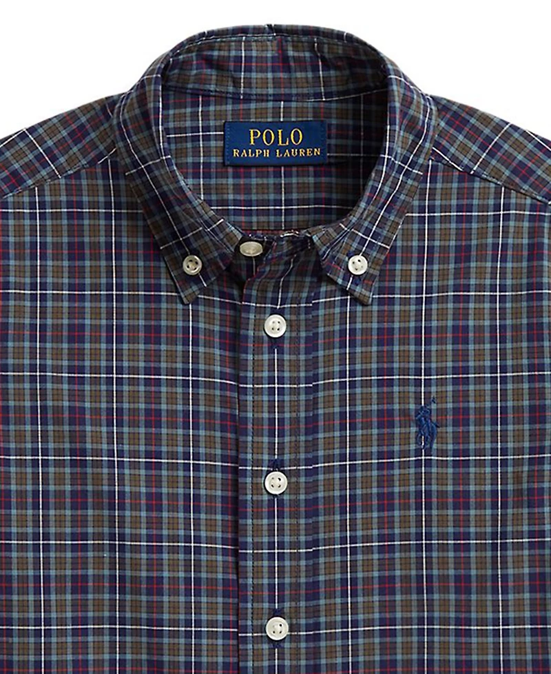 Polo Ralph Lauren Boys' 2T-7 Plaid Cotton Poplin Shirt