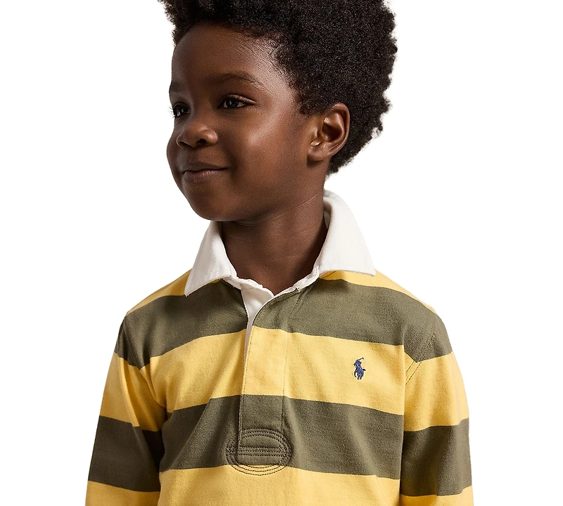 Polo Ralph Lauren Boys' 2T-7 Iconic Long-Sleeve Rugby Shirt
