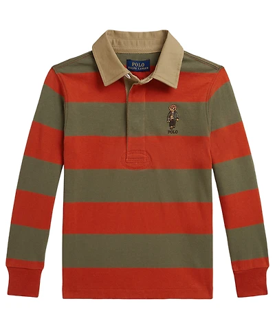 Polo Ralph Lauren Boys' 2T-7 Bear Rugby Shirt