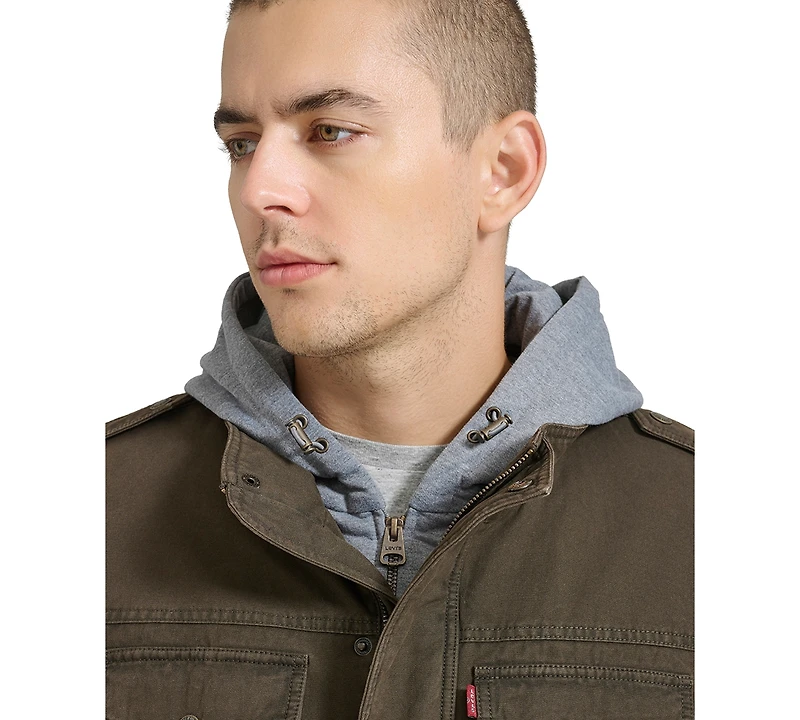 Levi's Men's Sherpa Lined Two Pocket Hooded Trucker Jacket