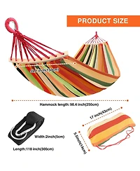 Piscifun Portable Double Single Hammock With Tree Straps Carrying Bag 660lbs Capacity For Camping Outdoor