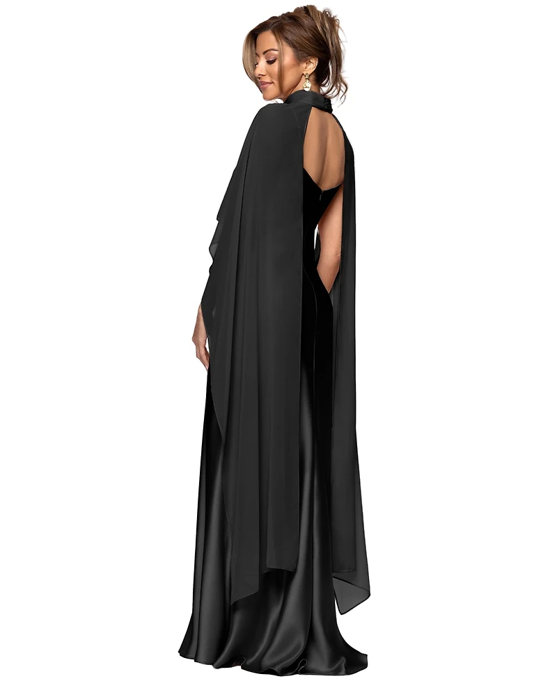 Xscape Women's Overlay Maxi Dress