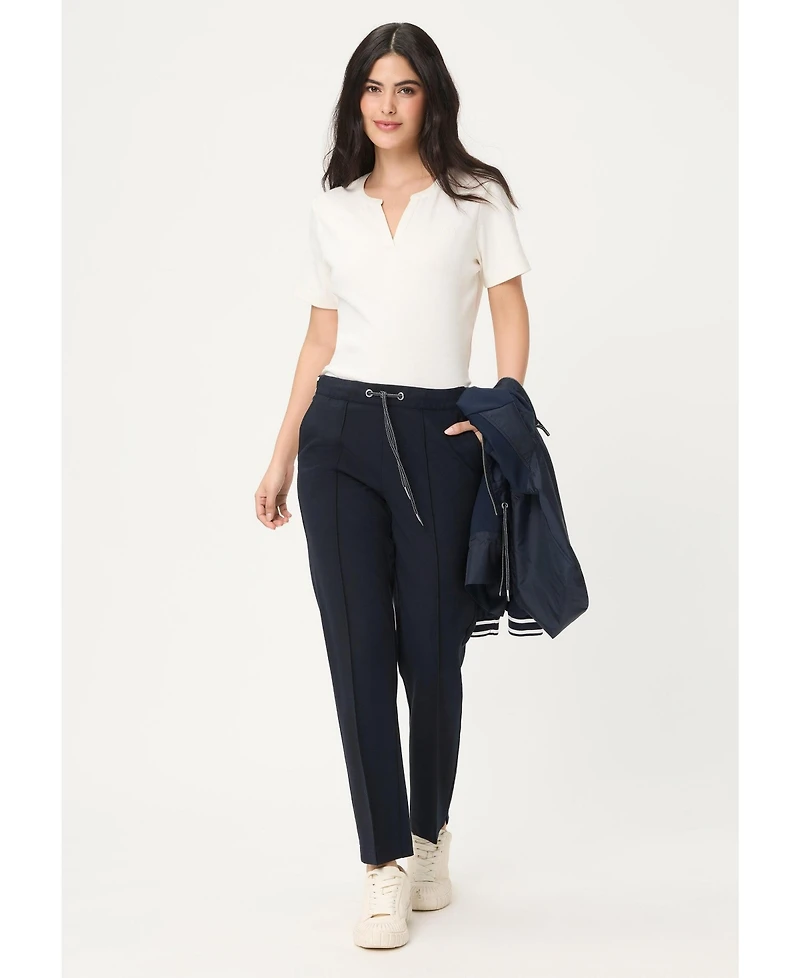 Olsen Women's Punto di Roma Pull-On Knit Pant