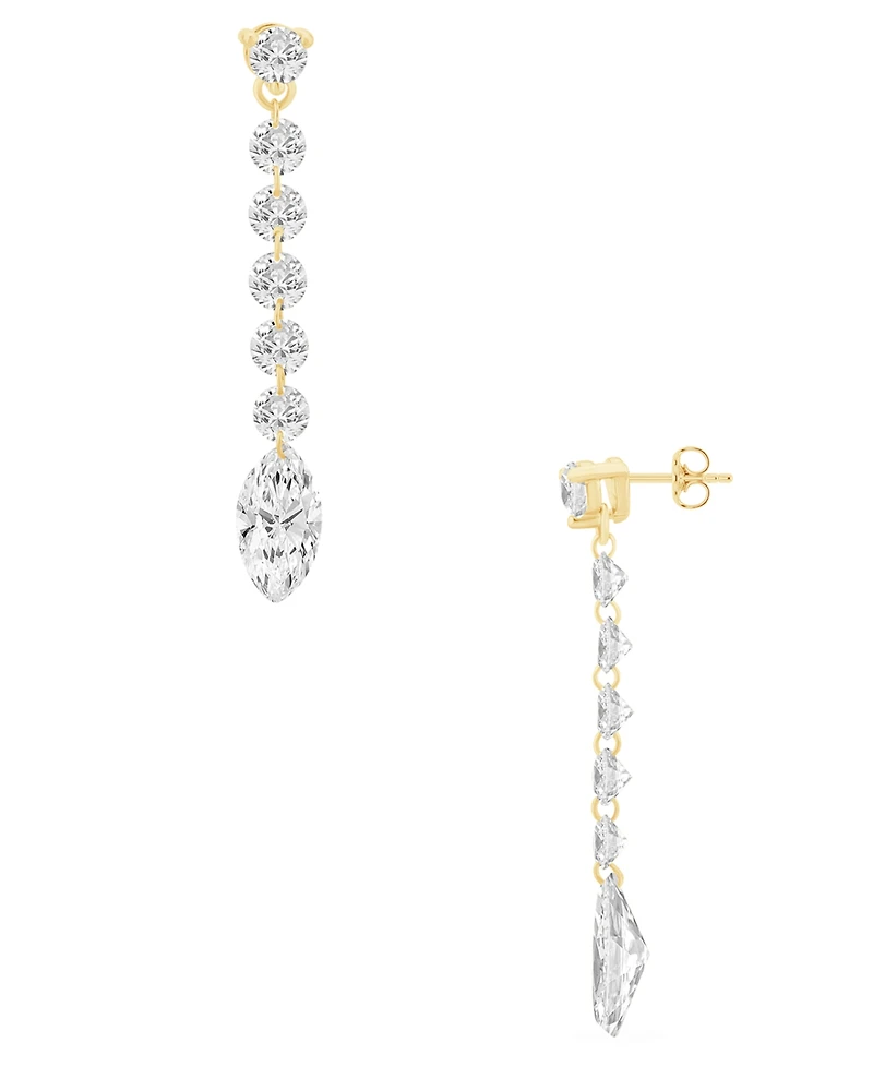 Macy's Lab-Grown Diamond Drop Earrings (2 ct. t.w.) in 14k Yellow Gold