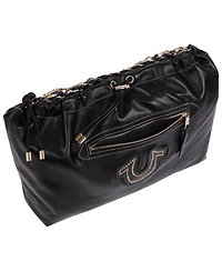 True Religion Women's Vintage Chain Soft Hobo Bag