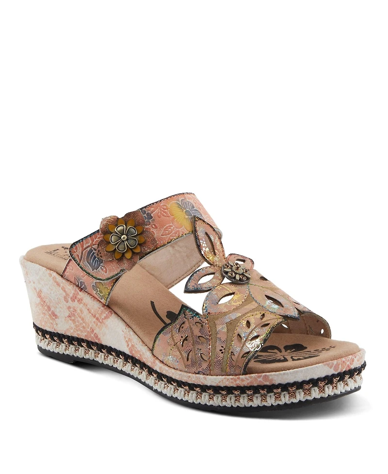 L'Artiste Women's Spring Step Coverup Sandal with Stitch-to-Sole Construction