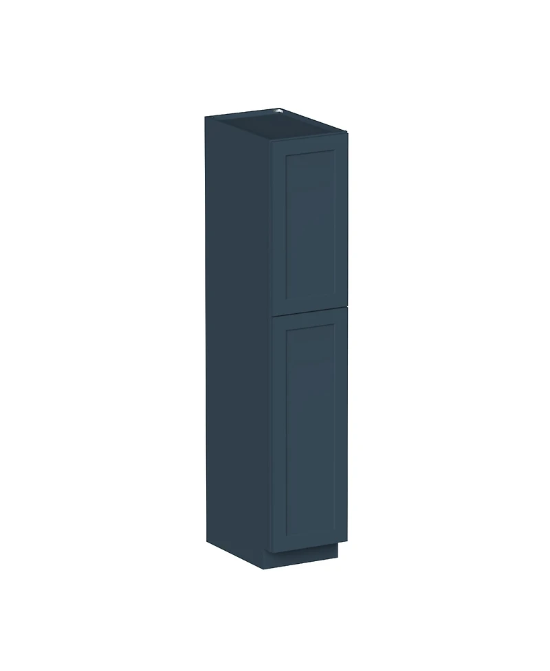 Boyel Living 90 Inch Hight. Pantry Cabinet 2 Doors 4 Shelves, Kitchen with Solid Wood Frame, Soft-Close Hinges