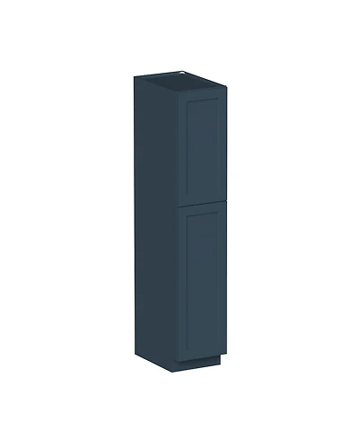 Boyel Living 90 Inch Hight. Pantry Cabinet 2 Doors 4 Shelves, Kitchen with Solid Wood Frame, Soft-Close Hinges