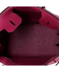 Pre-Owned HERMES Birkin 30 Handbag Pink Fjord with Gold Hardware