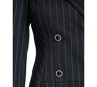 Karl Lagerfeld Paris Women's Pinstripe Pleated Skirt Blazer Dress