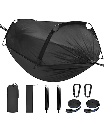 Piscifun 600lbs Capacity Camping Hammock With Mosquito Net Tree Straps Portable Lightweight Outdoor Gear