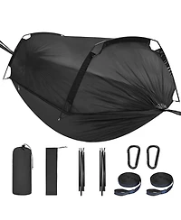 Piscifun 600lbs Capacity Camping Hammock With Mosquito Net Tree Straps Portable Lightweight Outdoor Gear