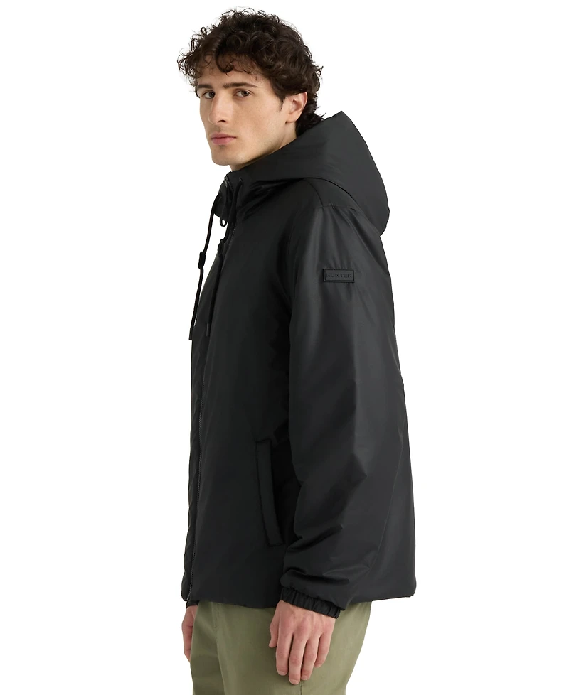 Hunter Men's Liam Zipper Front Hooded Rain Jacket