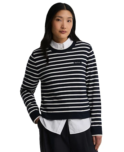 Barbour Women's Emmy Striped Crewneck Sweater