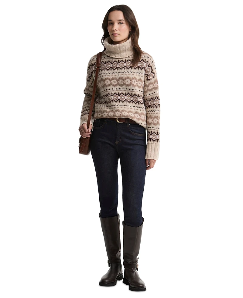 Barbour Women's Helen Fair Isle Turtleneck Sweater