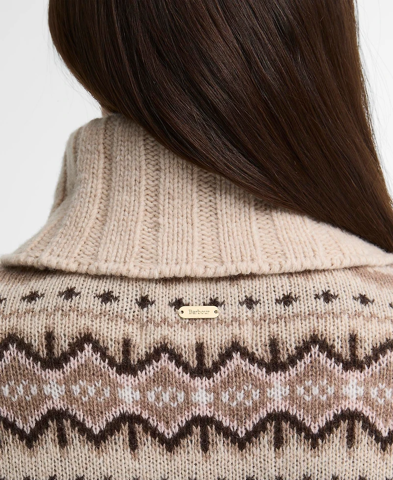 Barbour Women's Helen Fair Isle Turtleneck Sweater
