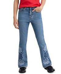 Levi's Girls' 7-16 726 Frayed Flowers Flare Jeans