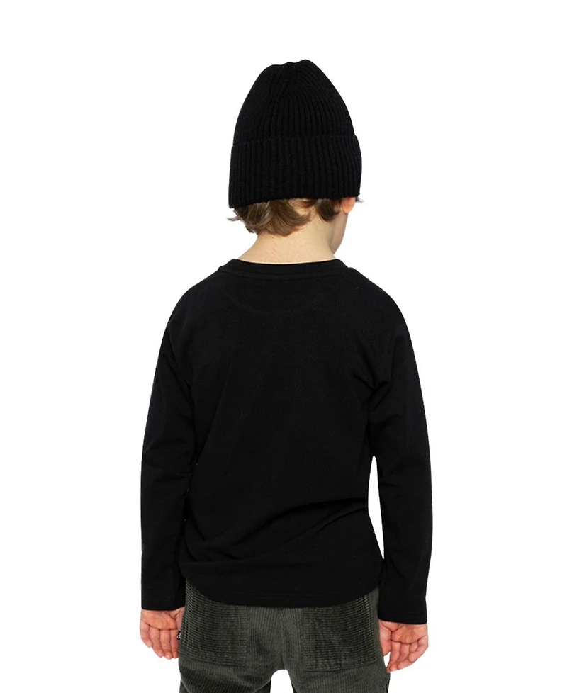 Deux par Deux Little and Big Boy Long Sleeve Organic Cotton T-Shirt
