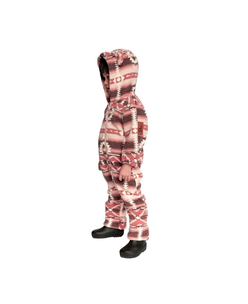 Deux par Deux Baby Girl (3M- 24M) Mid-Season Plush One-Piece Outerwear Aztec