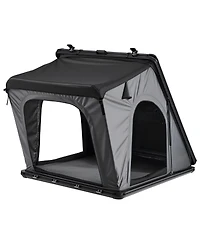 Sevorley Aluminum Hard Shell Rooftop Tent for 2-3 Person with Led Light, Window and Mattress