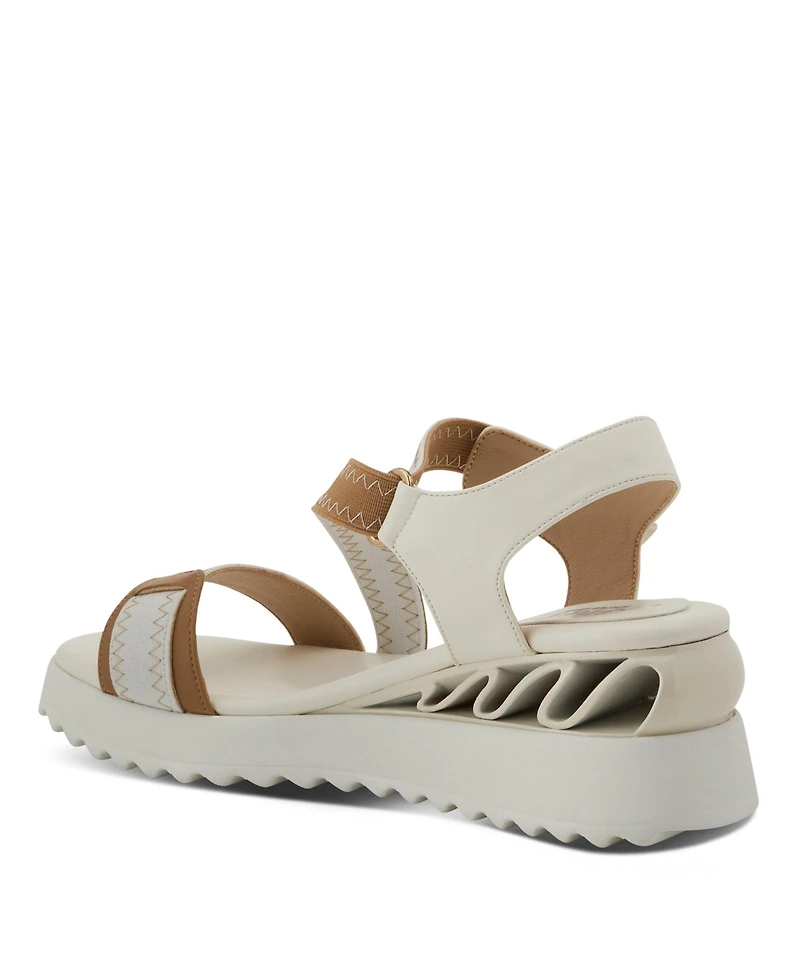 Azura Women's Coolbeans Wedge Sandal with Adjustable Strap