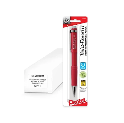 Pentel Twist-Erase Iii Mechanical Pencil, (0.7mm) 1-Pk