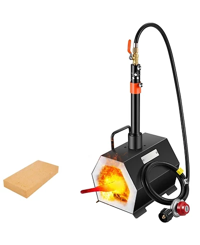 Sevorley Portable Propane Forge, Single Burner Blacksmith and Knife Making Furnace Kit