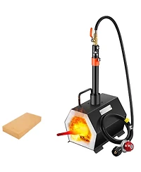 Sevorley Portable Propane Forge, Single Burner Blacksmith and Knife Making Furnace Kit