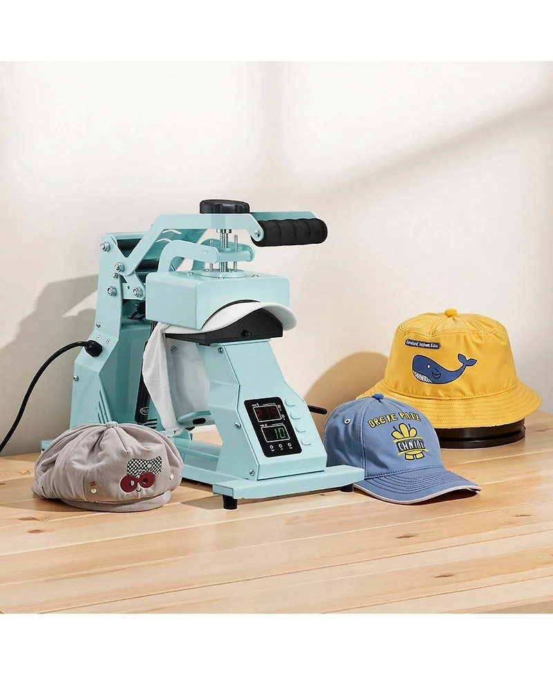 Sevorley 4-in-1 Hat Heat Press Machine with 4 Interchangeable Platens
