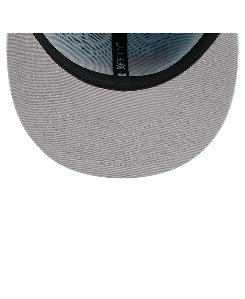 New Era Men's Coastal Blue Denver Broncos 59FIFTY Fitted Hat