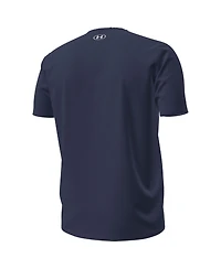 Under Armour Men's Navy Notre Dame Fighting Irish 2026 Shamrock Series Metallic Football Icon Performance Cotton T-Shirt