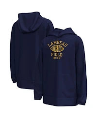 Under Armour Big Boys and Girls Navy Notre Dame Fighting Irish 2026 Shamrock Series Arch Field Sign Fleece Hoodie