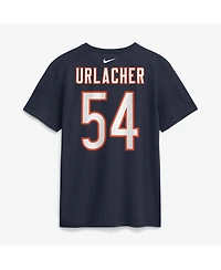 Nike Men's Brian Urlacher Navy Chicago Bears Retired Name Number T-Shirt