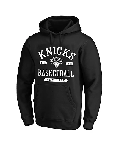 Profile Men's Black New York Knicks Big Tall Est. Hoodie