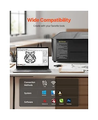 Sevorley 55W CO2 Laser Engraver and Cutter, with Camera Rotary Axis Water Pump