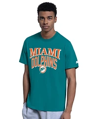 Starter Men's Aqua/Gray Miami Dolphins Two-Pack Throwback Logo T-Shirt Set