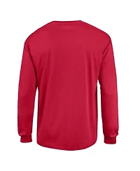 Champion Men's Red New York Giants Arch Over Logo Long Sleeve T-Shirt