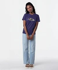 Champion Women's Purple Baltimore Ravens Logo T-Shirt