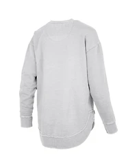Pressbox Women's Heather Gray Tennessee Volunteers Marcus East Hall Poncho V-Neck Sweatshirt