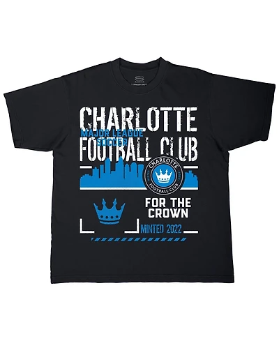 Stadium Essentials Men's and Women's Black Charlotte Fc Hideout Urban T-Shirt