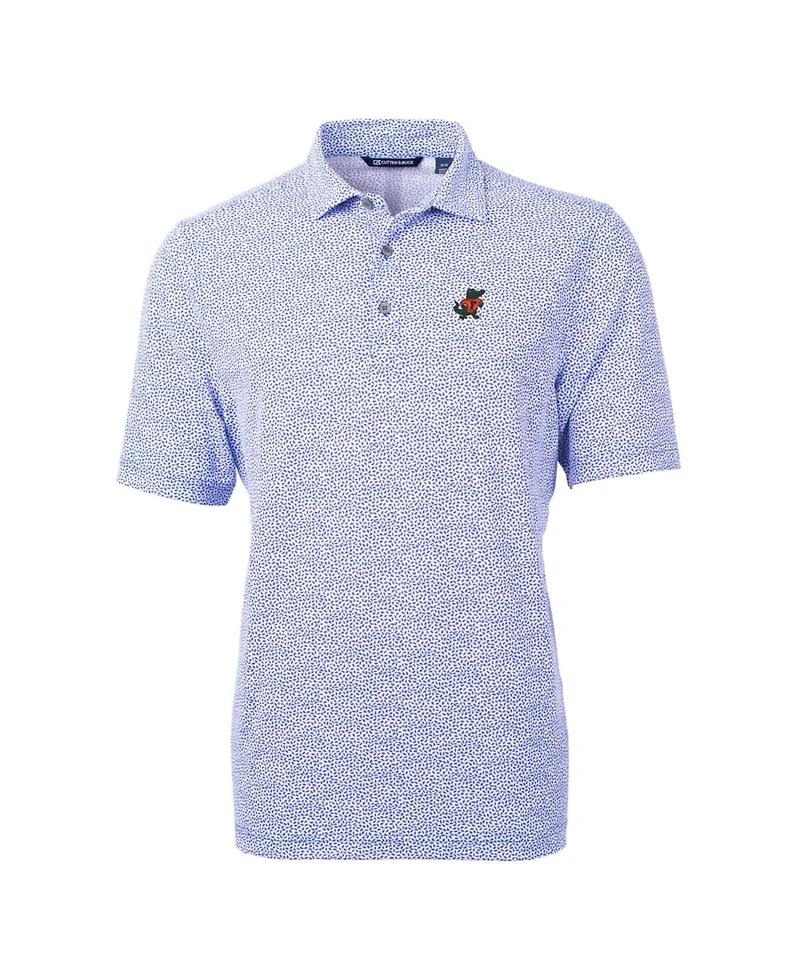 Cutter Buck Men's Royal Florida Gators Virtue Eco Pique Botanical Recycled Polo Shirt