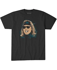 BreakingT Men's and Women's Trevor Lawrence Charcoal Jacksonville Jaguars Steezy Trev Graphic T-Shirt