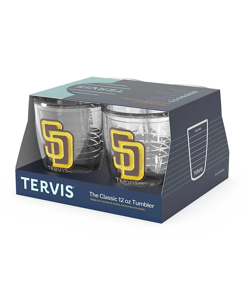 Tervis San Diego Padres Four-Pack 12oz. Emblem Tumbler Set