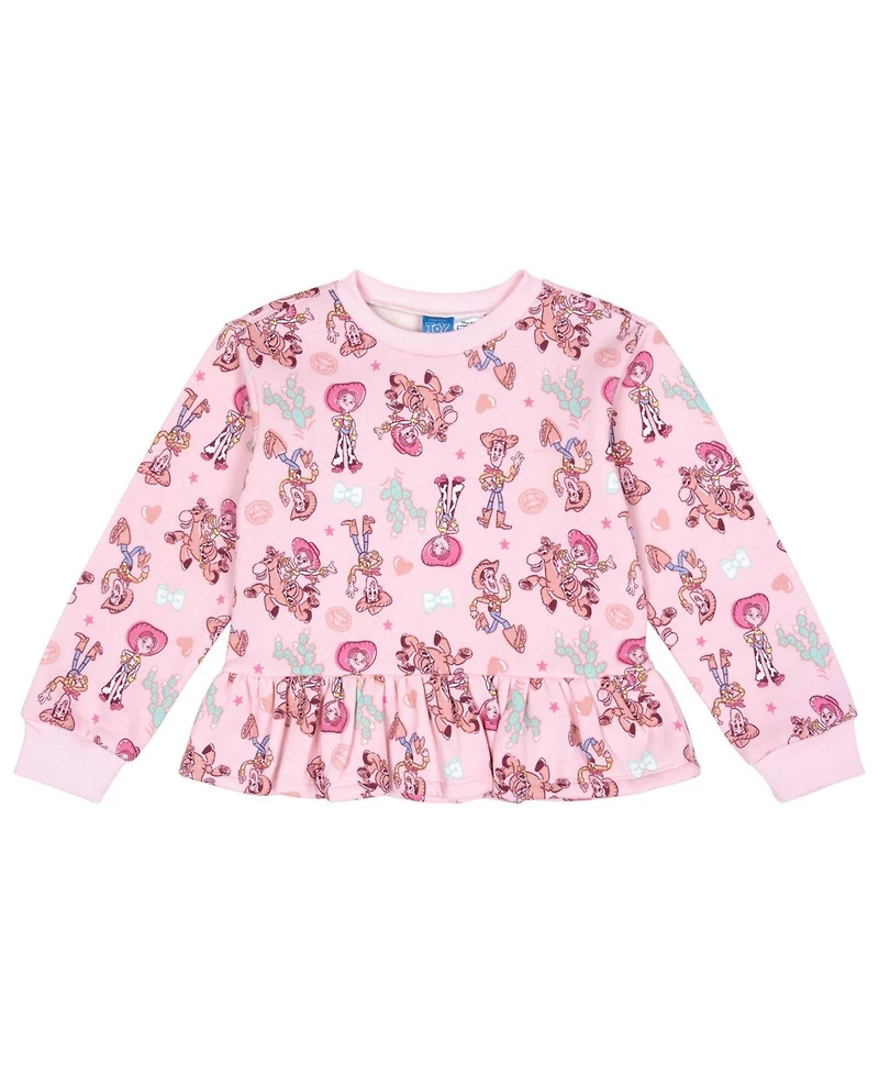 Toy Story Girls' Fleece 2-Piece Sweatshirt and Pants Set