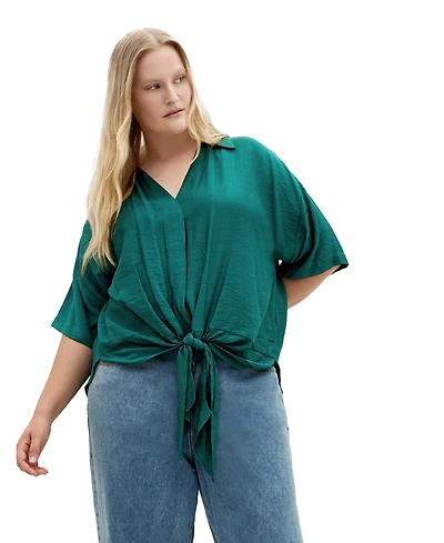 City Chic Women's Plus Rosie Short Sleeve Shirt