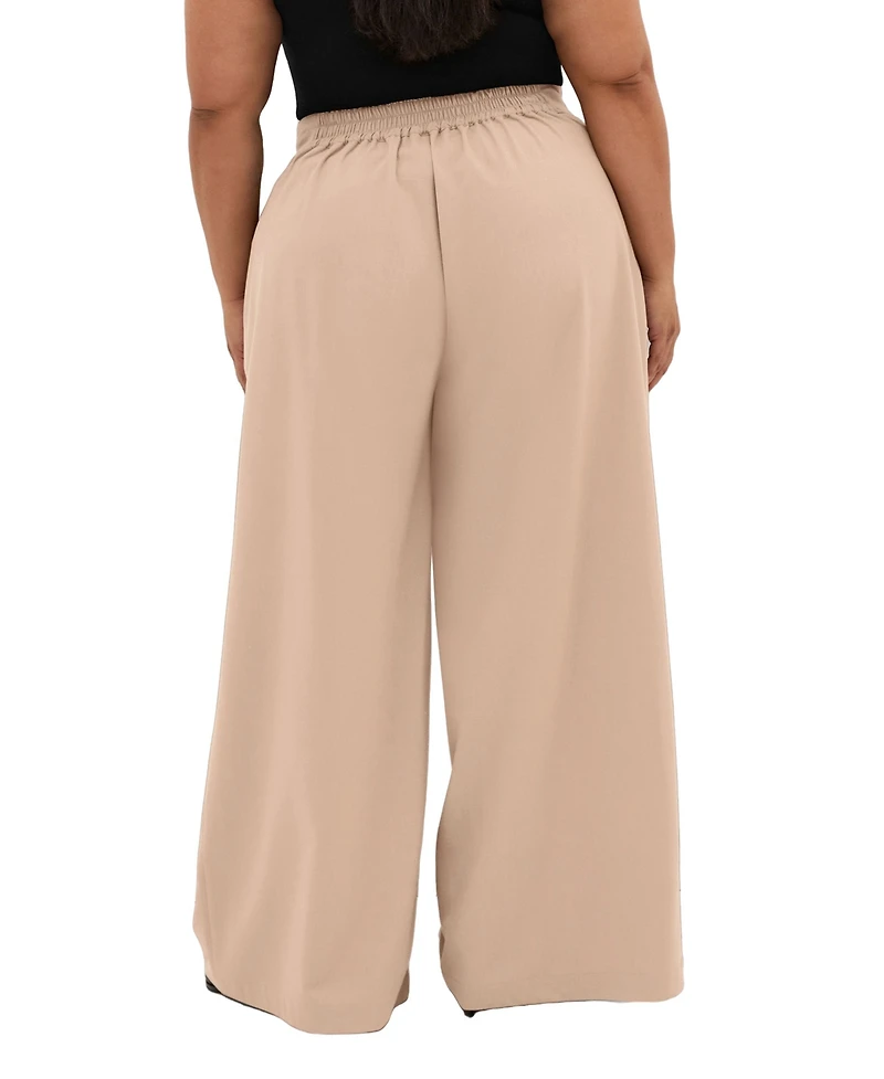 City Chic Women's Plus Abbigail Wide Leg Pant